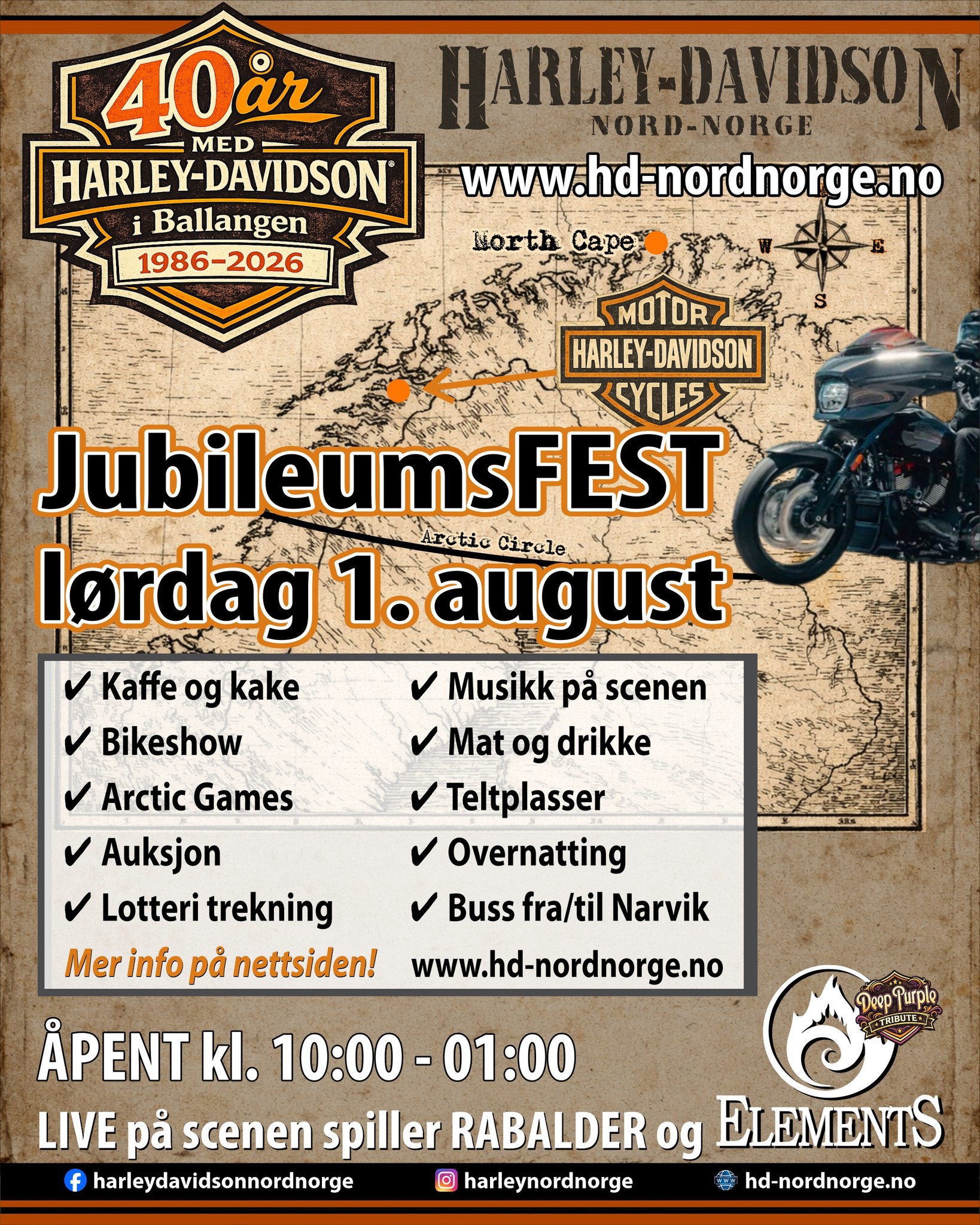 Jubileumsfest og North Cape Ride 2026